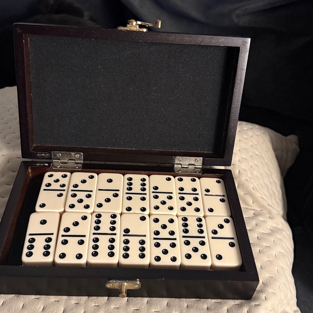 Wood Display/Storage Box with Brass Latch - Dark Brown